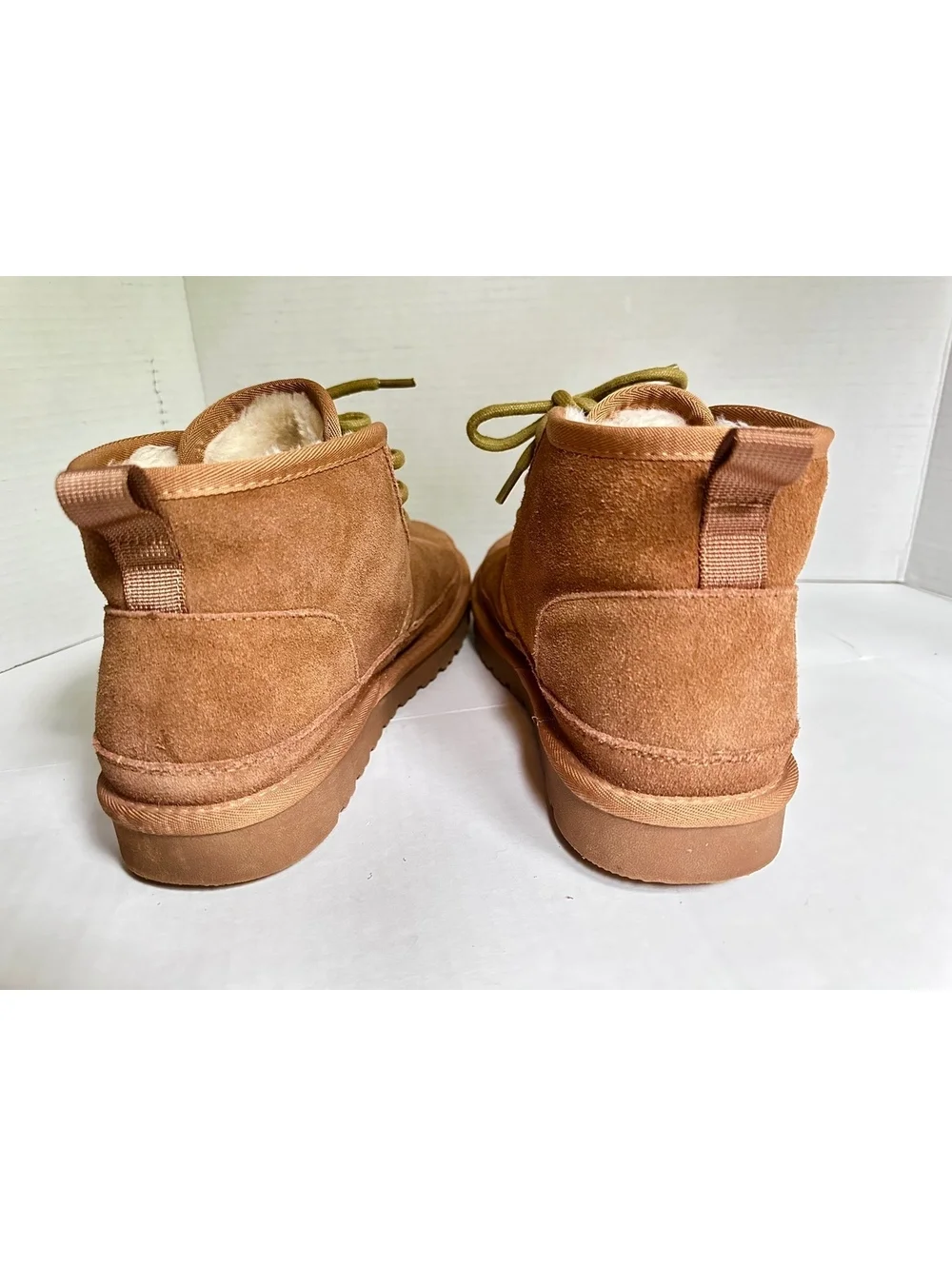 Marc Bruno Suede Fur Snow Boots Men 8.5 / Women 10